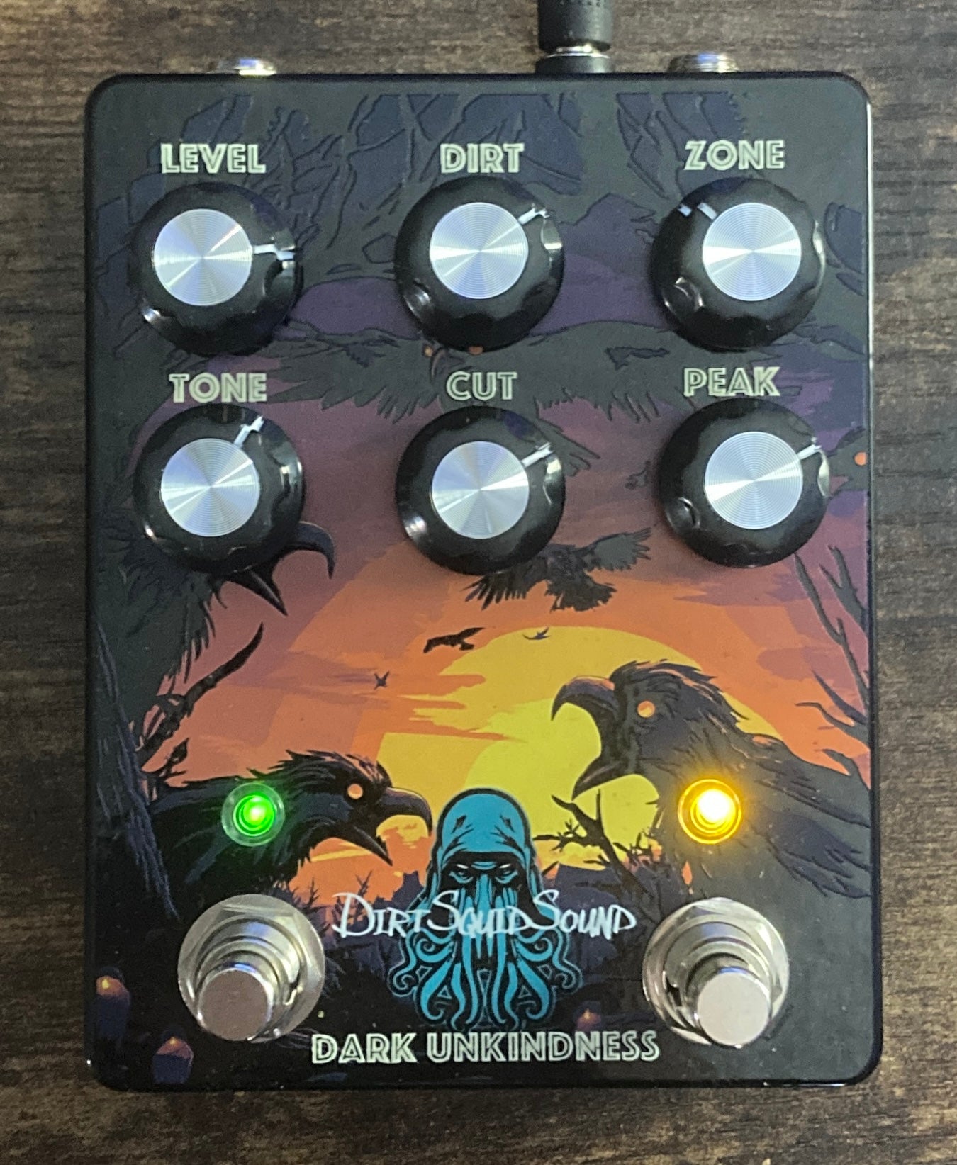 .Dark Unkindness Overdrive & Q Filter Pedal.